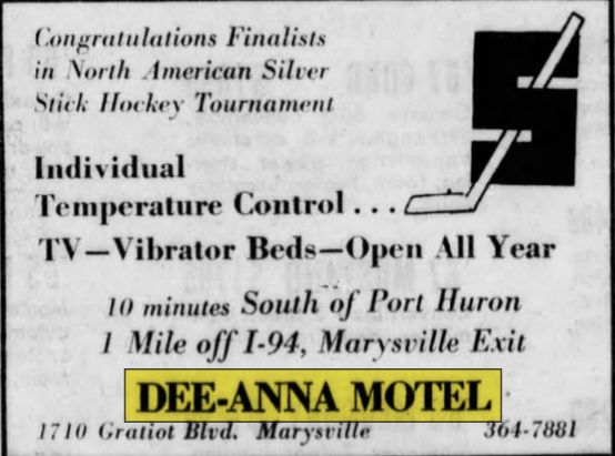 Dee-Anna Motel - Jan 1969 Ad (newer photo)